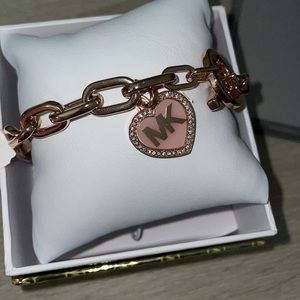 Rose Gold chain link Michael Kors bracelet
